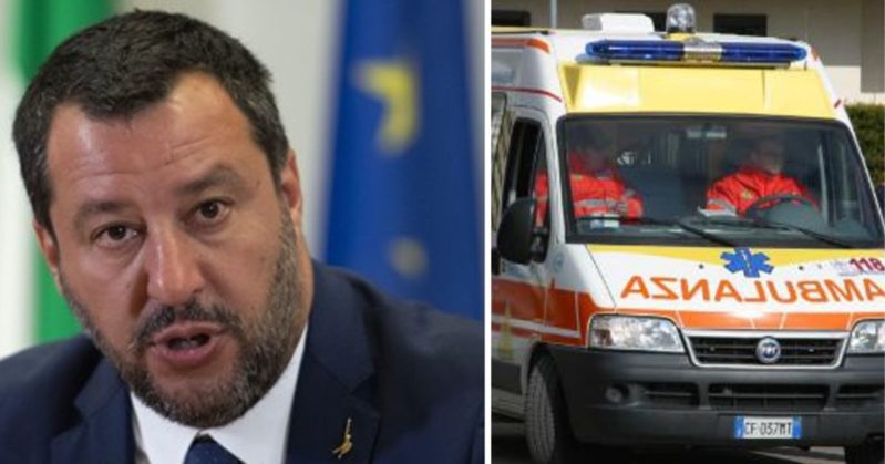 Matteo Salvini in ospedale