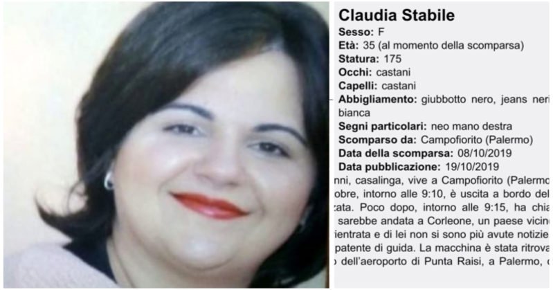 Claudia Stabile è scomparsa