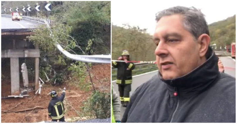 Liguria, crolla il viadotto della A6