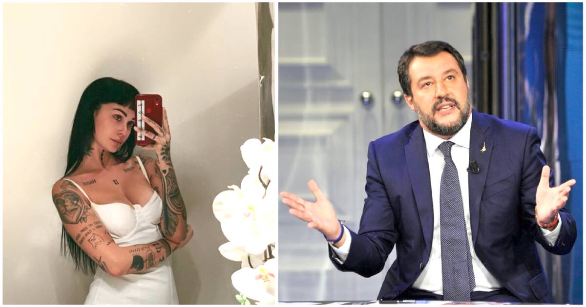 Valentina Dallari provoca Matteo Salvini
