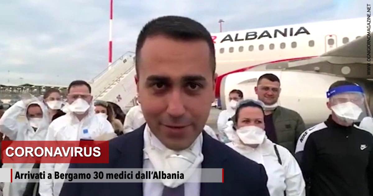 L’Albania invia 30 medici per combattere il Coronavirus al nostro fianco
