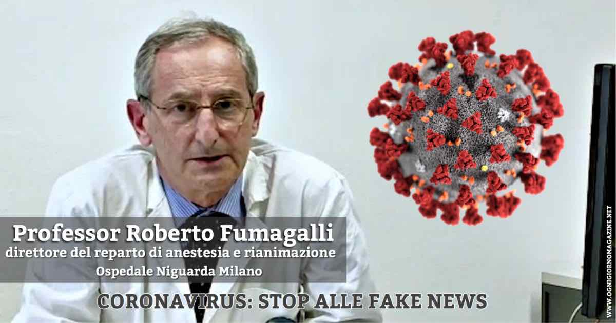 Fumagalli: audio sul Coronavirus in rete sono falsi