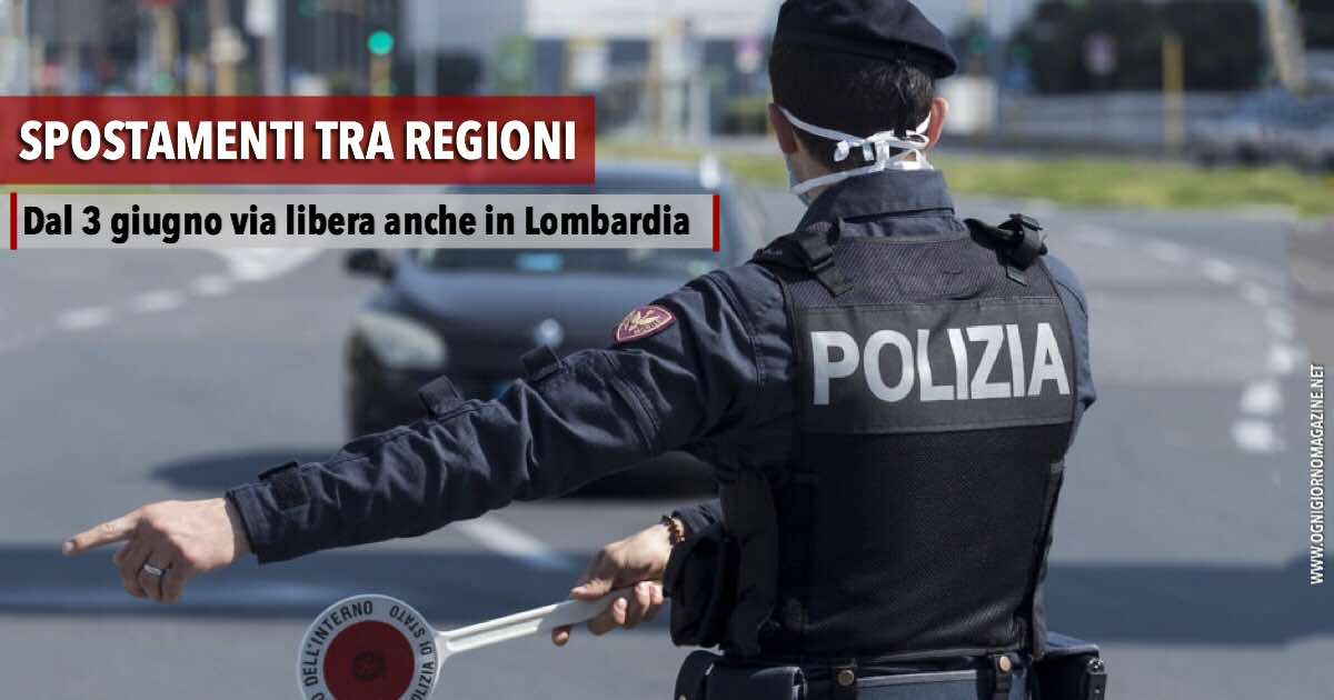 Spostamenti tra regioni