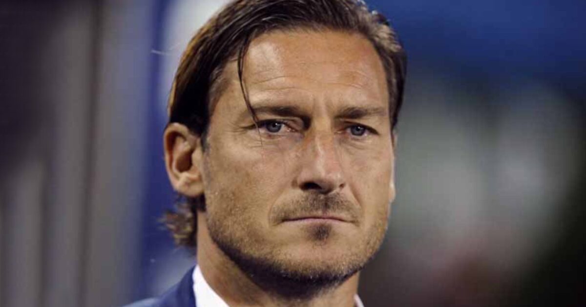 Francesco Totti furioso