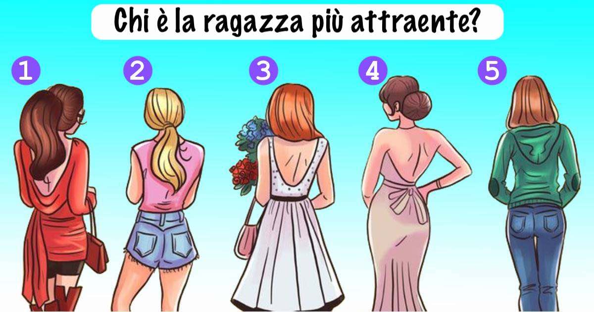 Test della personalità ragazza più attraente