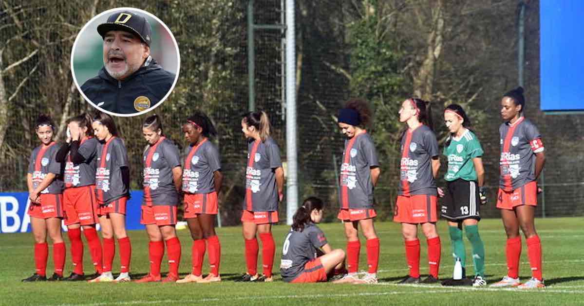 Una calciatrice rifiuta di tributare il minuto di silenzio per Maradona