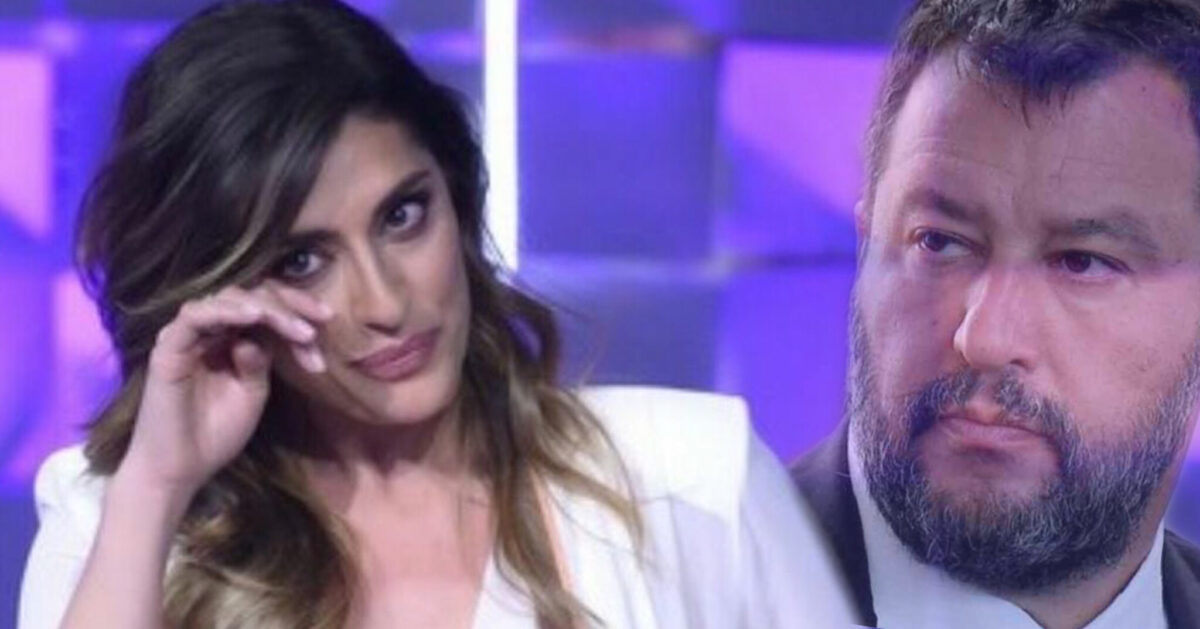 Elisa Isoardi in lacrime per Matteo Salvini