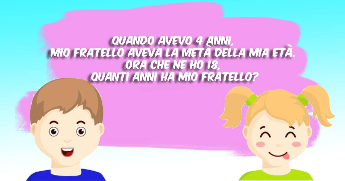 Quanti anni ha il fratello della ragazzina