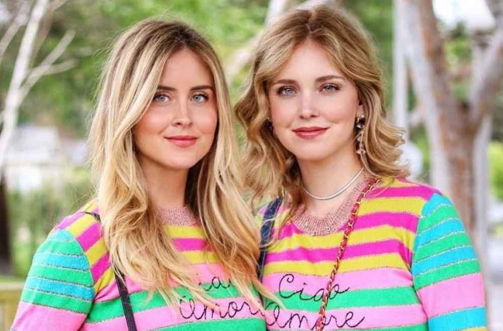 Chiara Ferragni e la sorella Valentina ferri corti