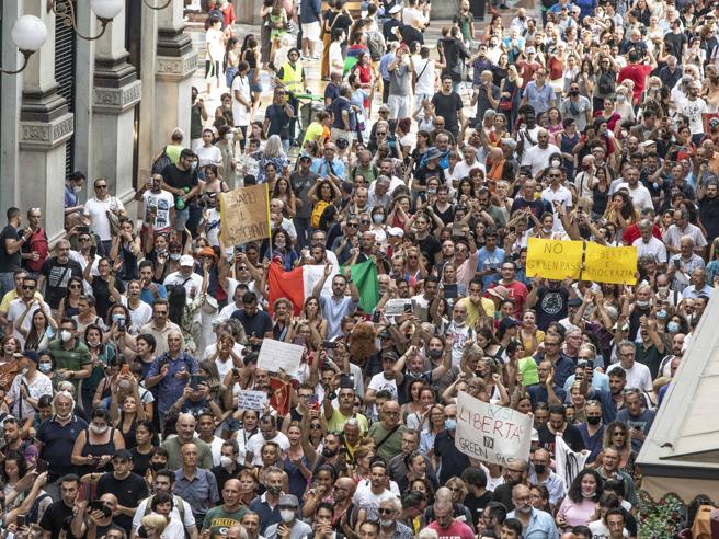 Manifestazione anti Green pass 