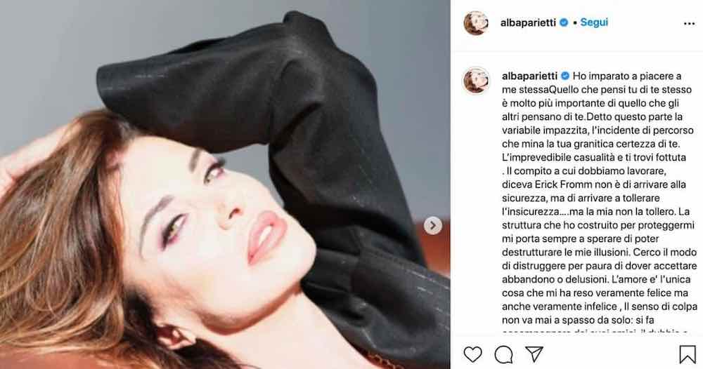 Alba Parietti non si nasconde e svela tutto