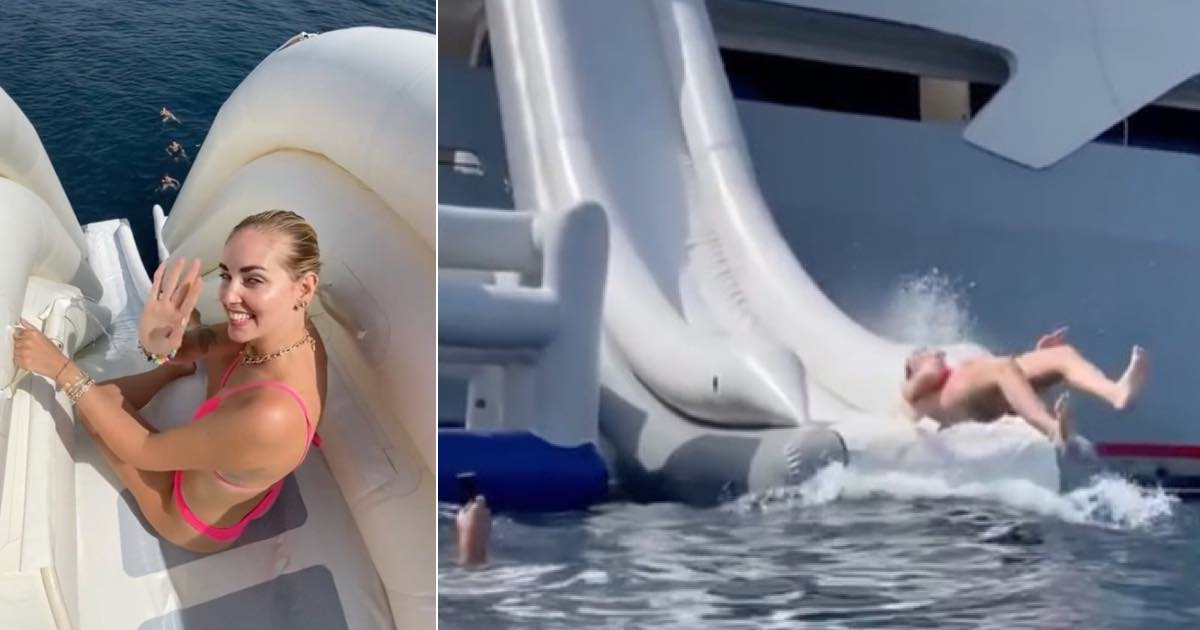 Chiara Ferragni sul mega yacht