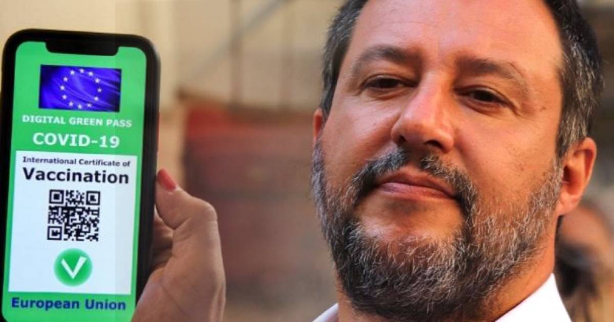 Green pass obbligatorio Salvini soddisfatto