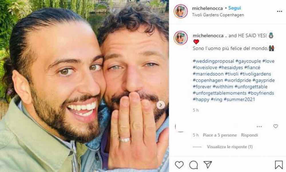 Michele Nocca si sposa Ex ballerino di Amici