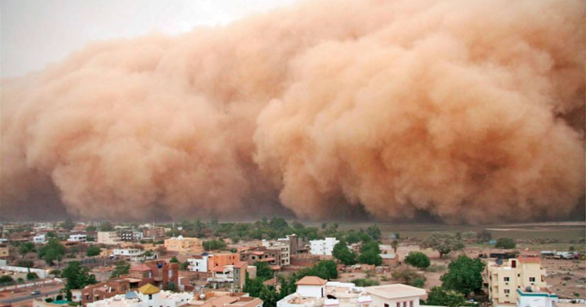 tempesta sabbia sahara italia