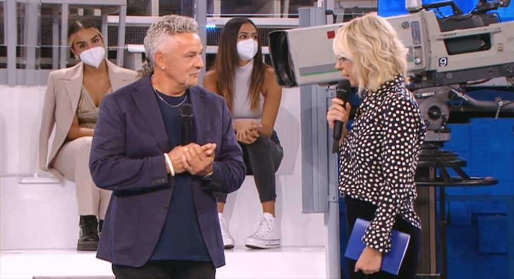 Roberto Baggio Amici 21 con Maria De Filippi