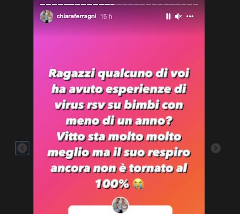 Chiara Ferragni la figlia Vittoria ancora in ospedale