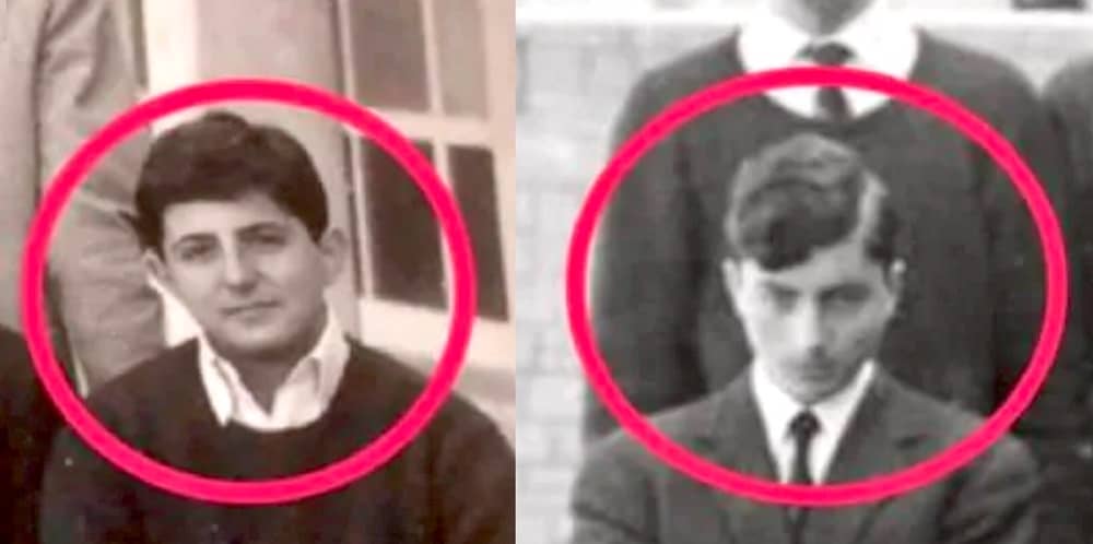 Mario Draghi la foto da ragazzo con compèagno di scuola