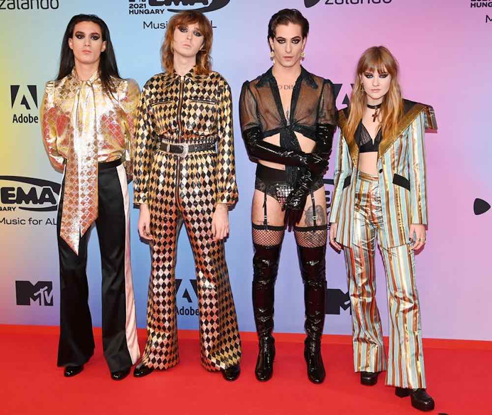 look dei Maneskin agli Ema