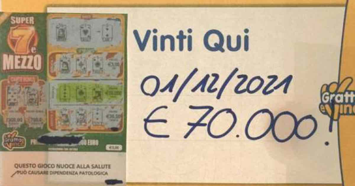 Vince 70mila euro