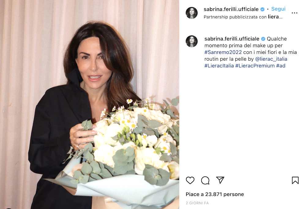 Sabrina Ferilli senza trucco