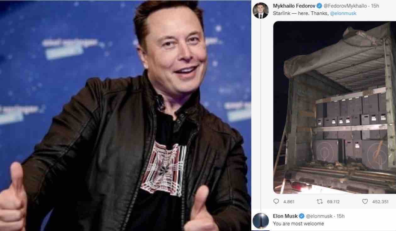 Elon Musk sfida Vladimir Putin