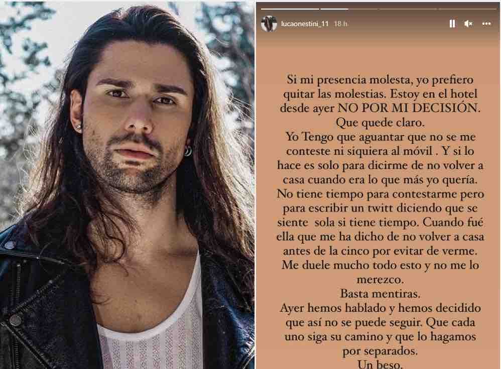 Luca Onestini cacciato di casa