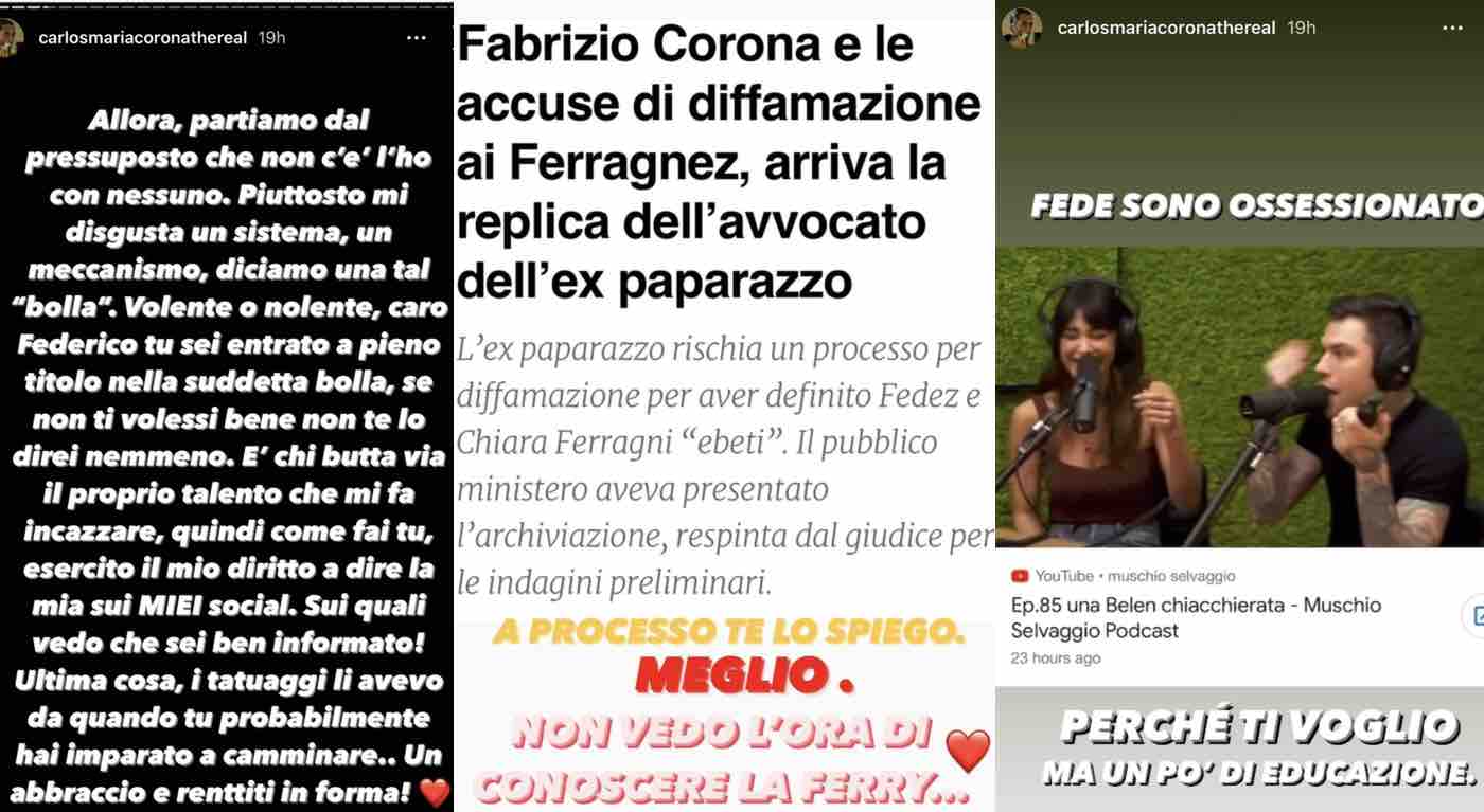 Corona replica Fedez