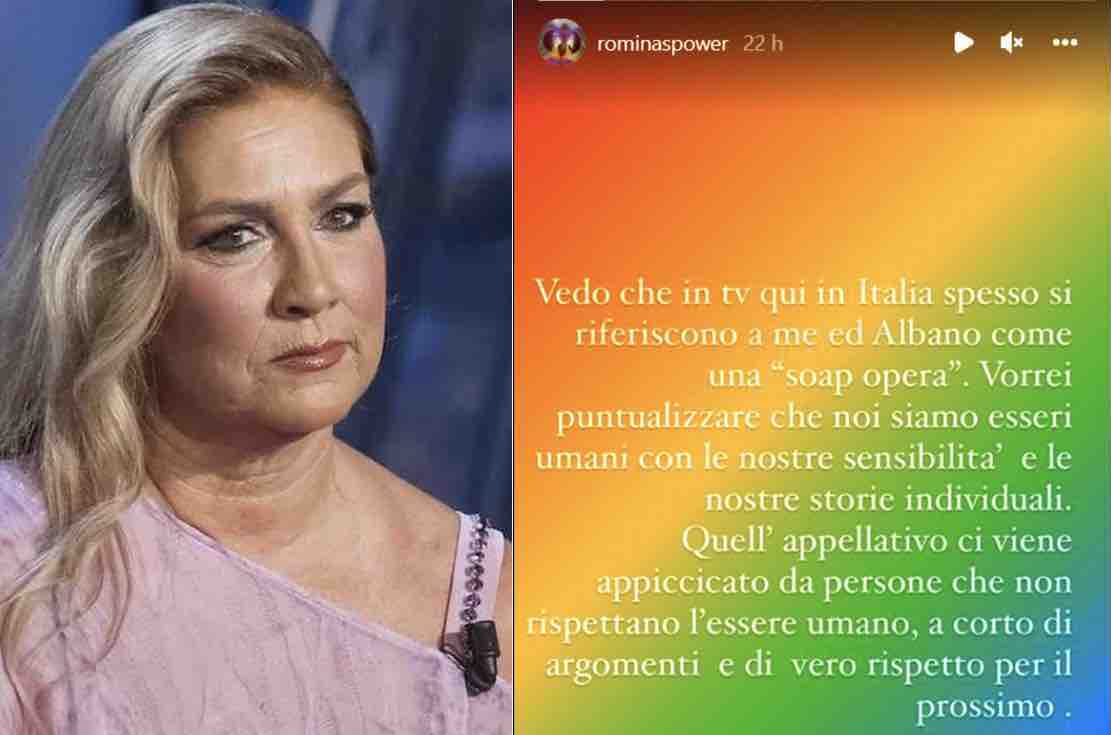 Romina Power momento di parlare