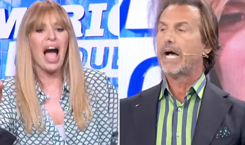 Antonio Zequila lite con Alessandra Mussolini