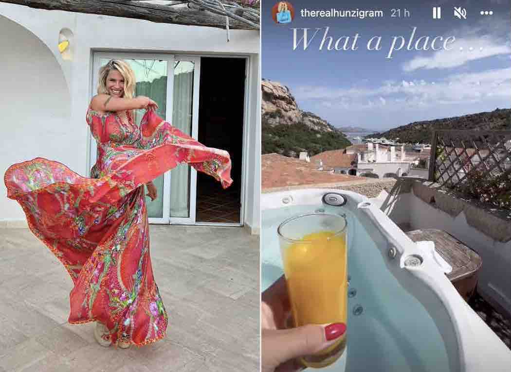 Michelle Hunziker vacanza Sardegna