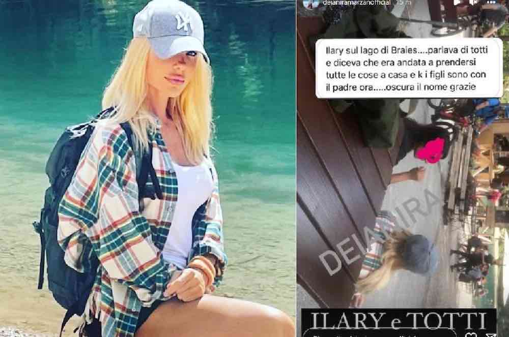 Ilary Blasi spunta sulle Dolomiti