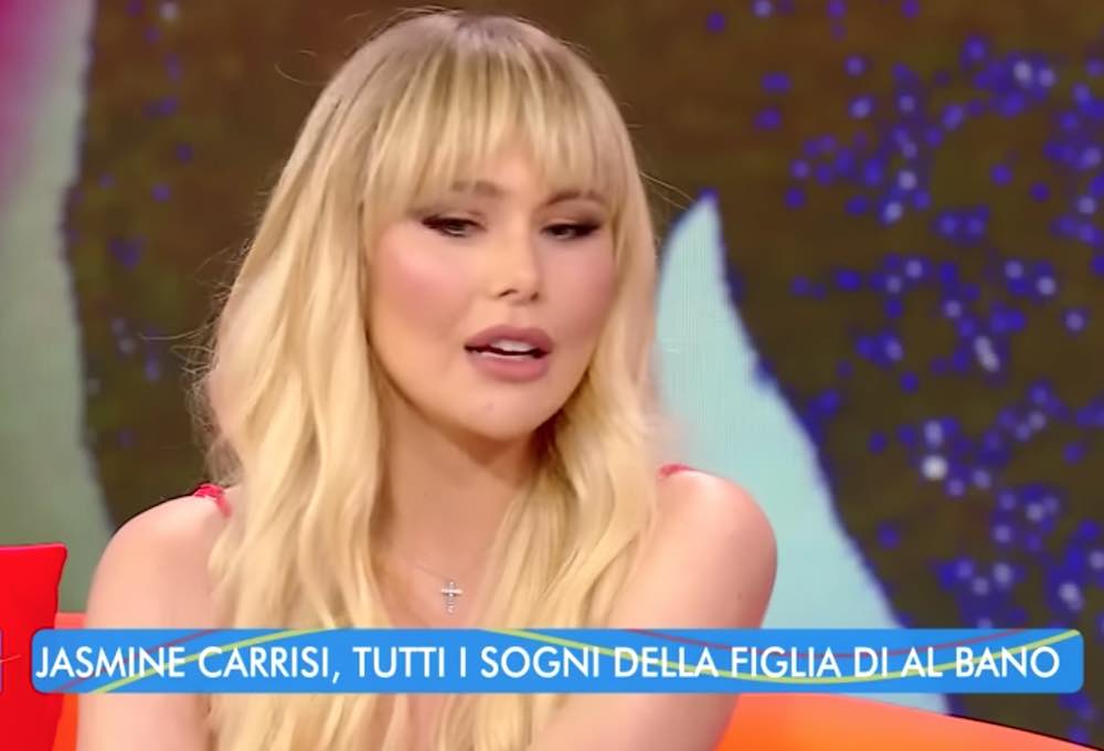 Jasmine Carrisi in lacrime in diretta