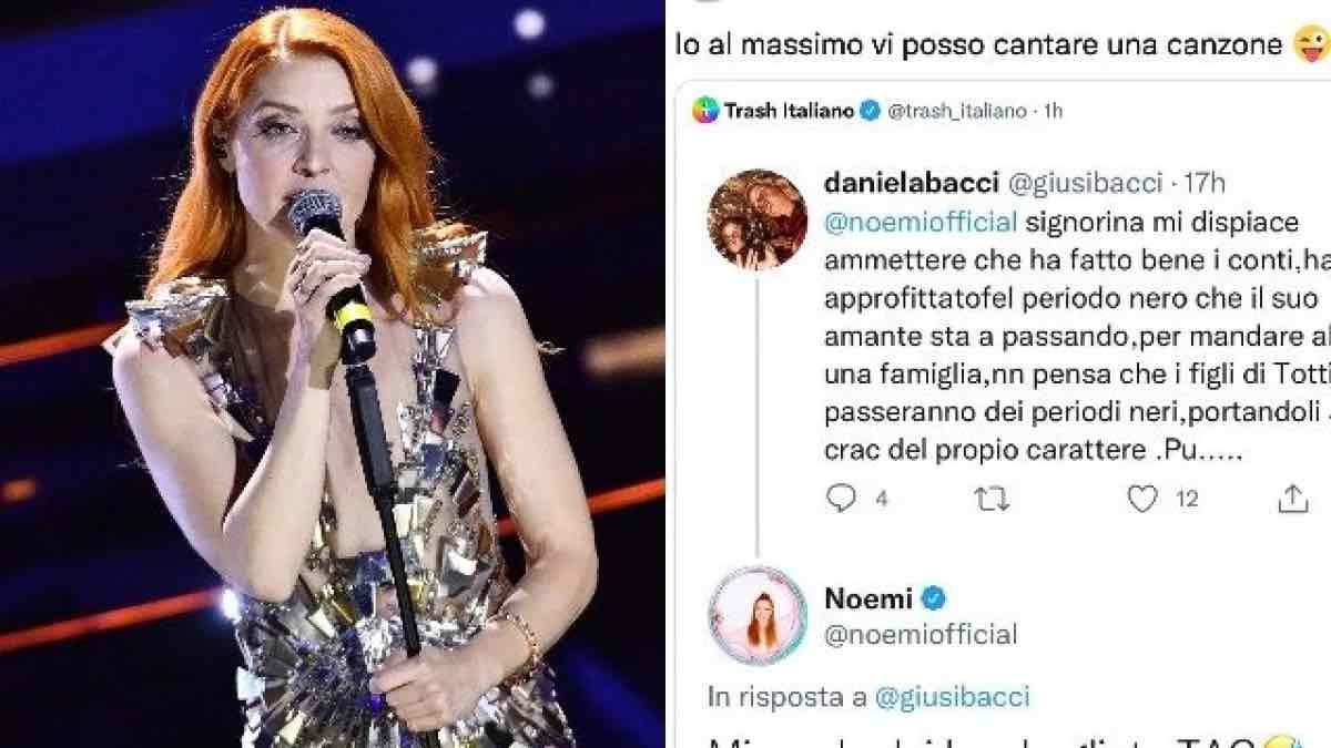 La cantante Noemi scambiata per Noemi Bocchi