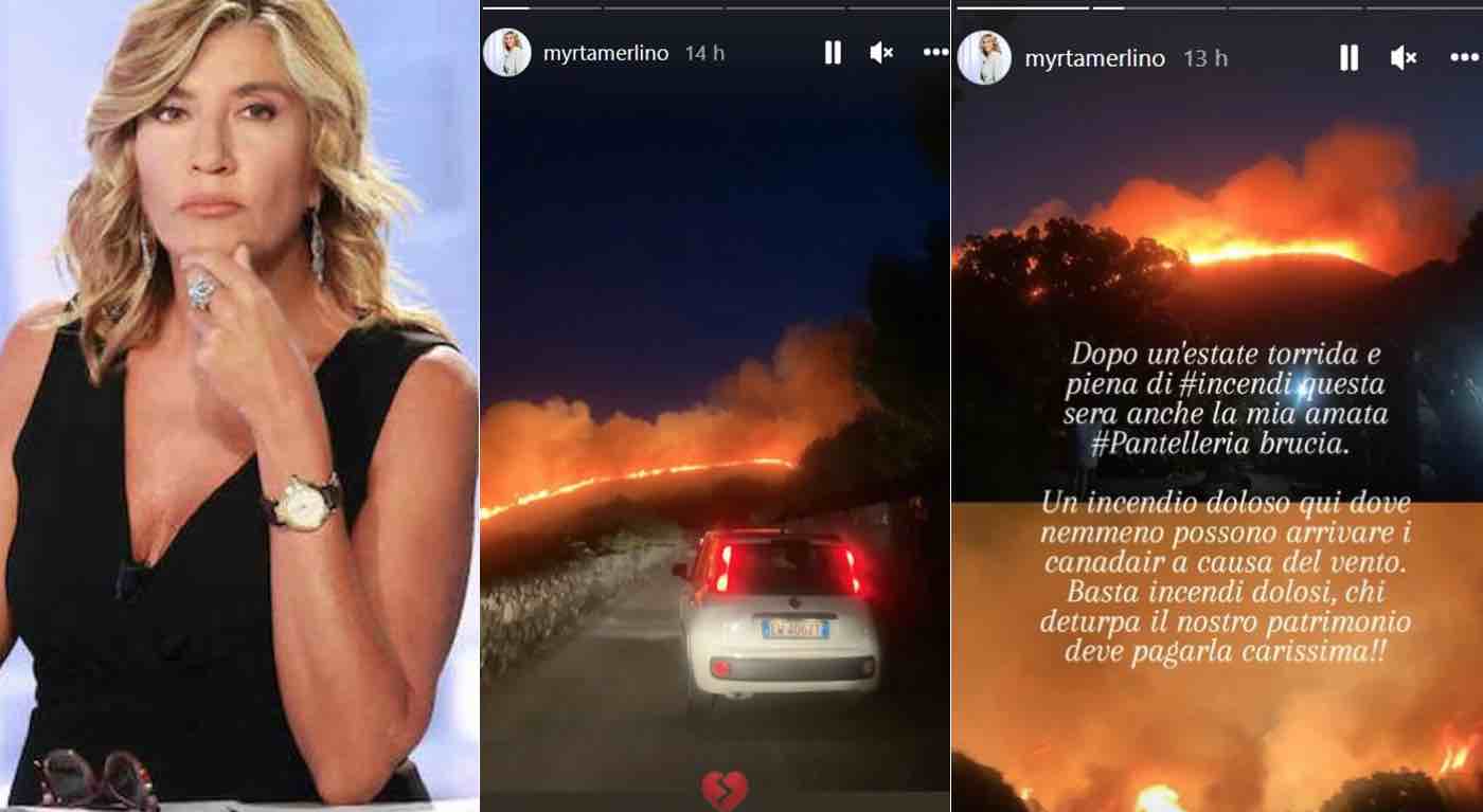 Myrta Merlino incendio