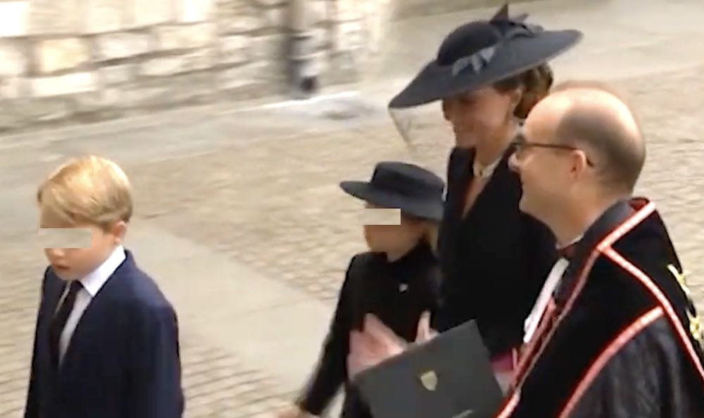 Kate Middleton con George e Charlotte