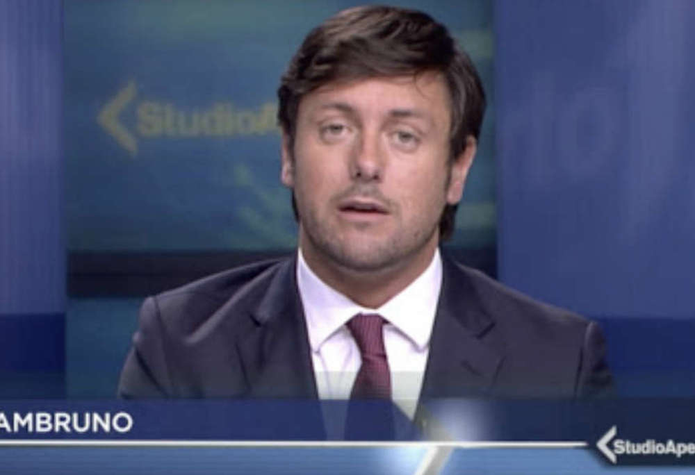 Andrea Giambruno fuori Tg Mediaset