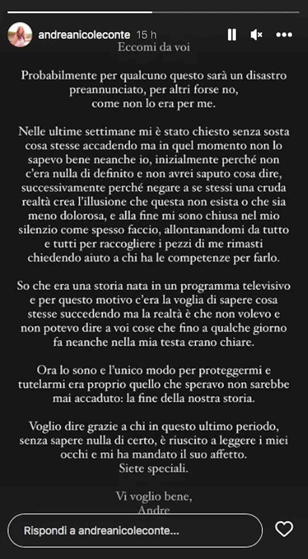 Andrea Nicole disperata Uomini e Donne