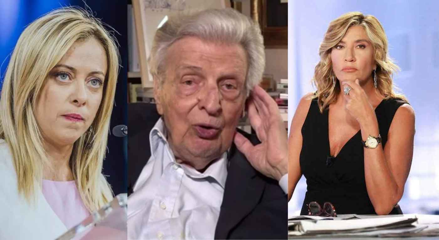 Furio Colombo, vergogna in Tv, gli insulti a Giorgia Meloni superano ogni limite: "Ecco cosa penso della sua testa"