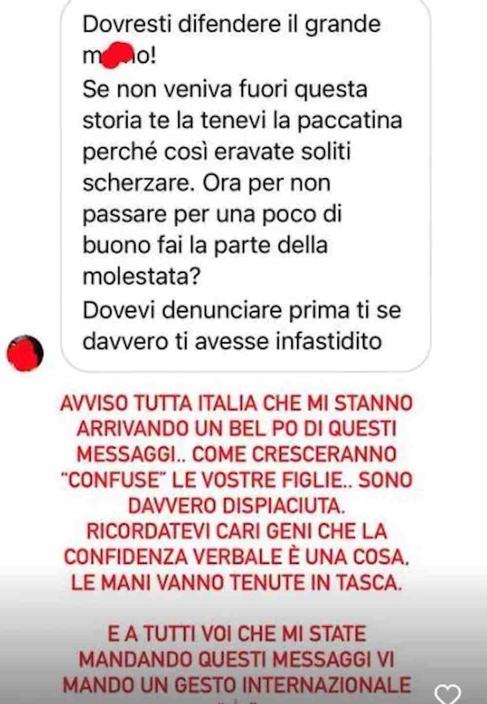 reazione di Jessica Morlacchi