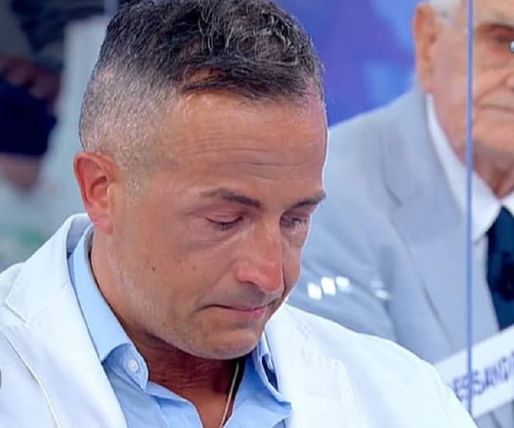 Riccardo Guarnieri in lacrime per Ida Platano