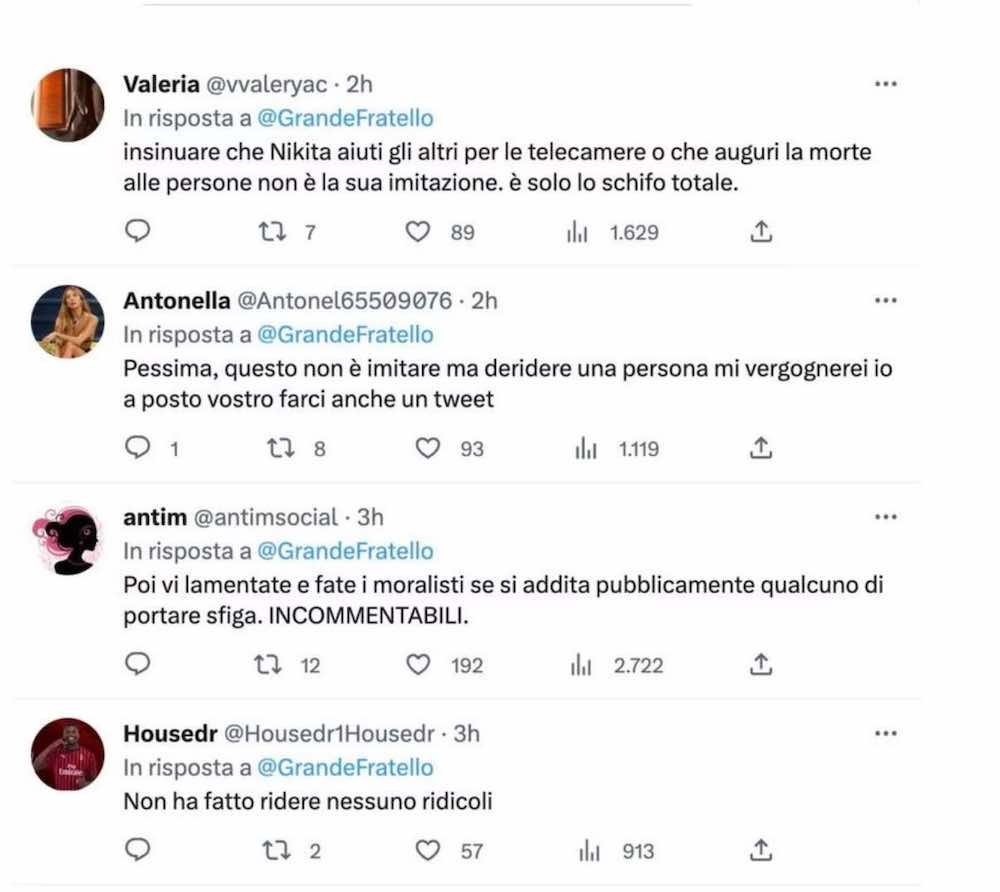 Espulsa per quella cosa Nikita