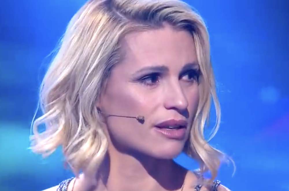 Michelle Hunziker crollo