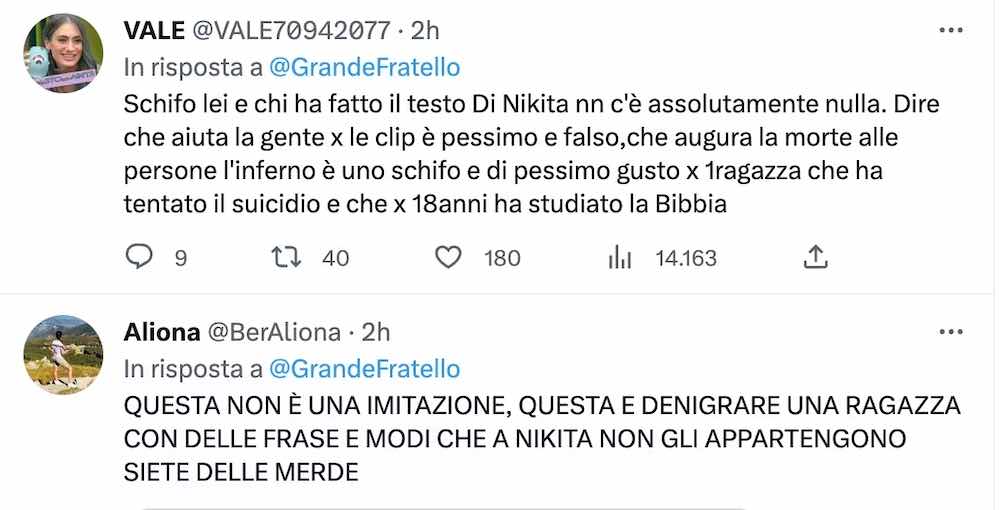 Milena Miconi imita Nikita