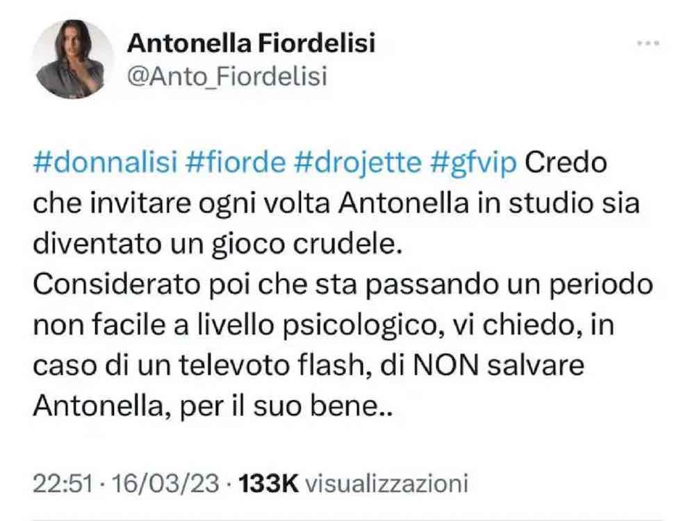 Antonella Fiordelisi dopo risultati