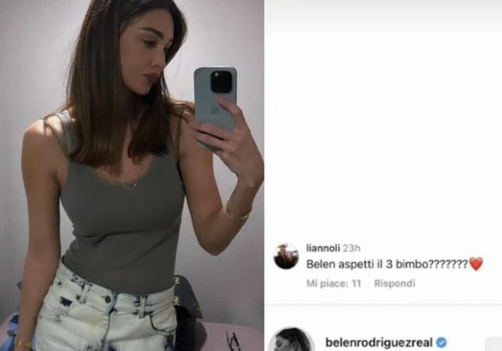 Belen Rodriguez incinta terzo figlio