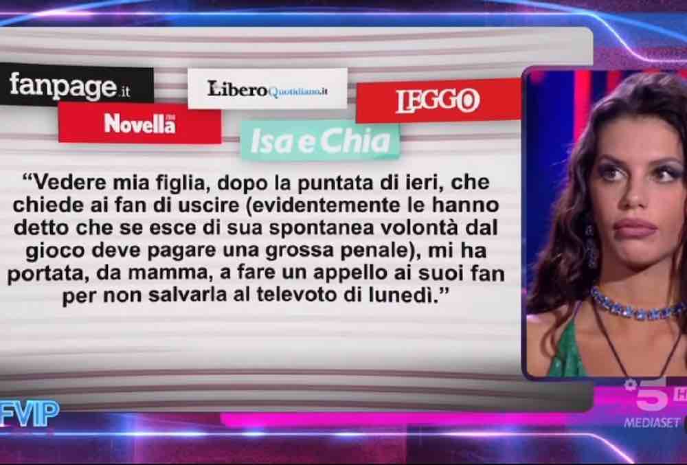 Fiordelisi accuse choc alla madre