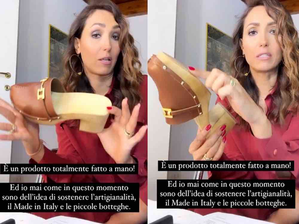 Caterina Balivo bufera prezzo dei suoi nuovi zoccoli