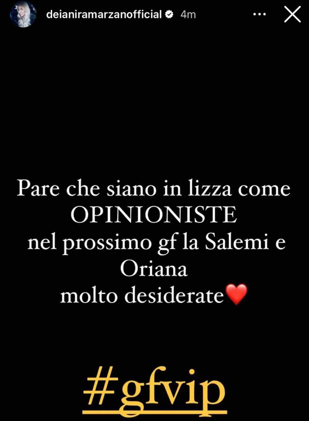 GF Vip 8 nomi opinioniste