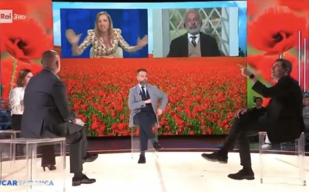 Gad Lerner discussione infuocata nello studio Cartabianca 